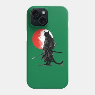 samurai cat Phone Case