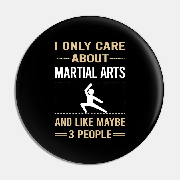 Funny 3 People Martial Arts Pin by symptomovertake