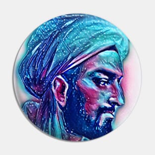 Ibn Khaldun Snowy Portrait | Ibn Khaldun Artwork 12 Pin