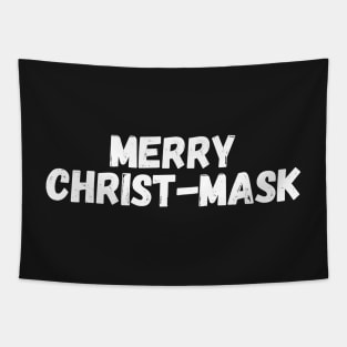 Merry Christ-Mask Tapestry