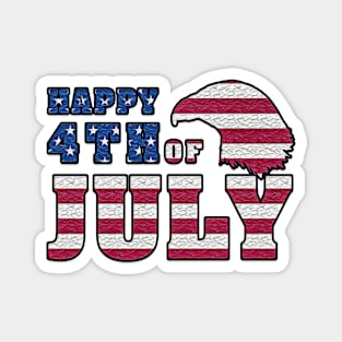4th of July Independence Day USA Eagle American Flag Magnet