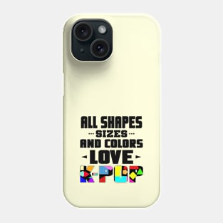 All Shapes, Sizes and Colors Love K-POP - Geometric Design Phone Case