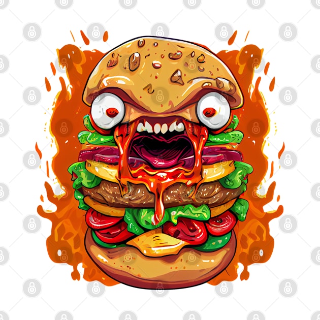 Angry For A Burger Attack by Life2LiveDesign