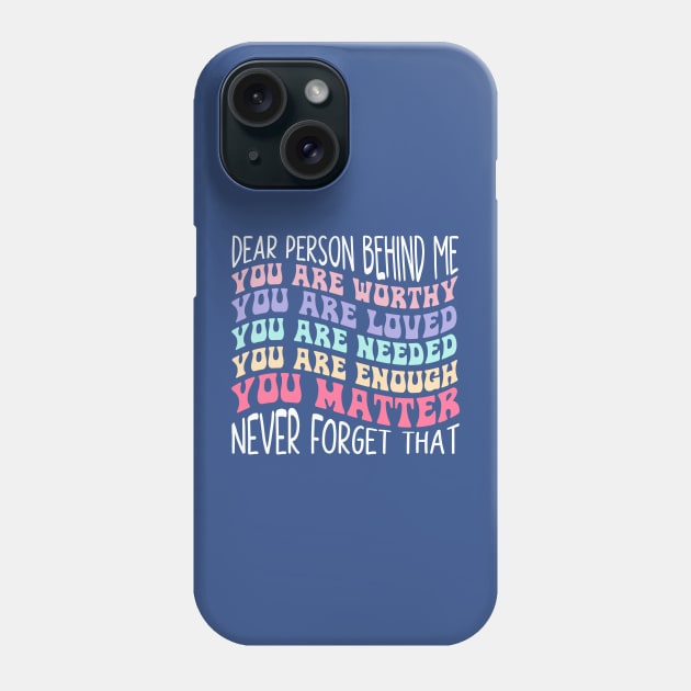 To The Person Behind Me 3 Phone Case by iphigeniaisolde