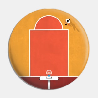 Basketball Court | Aerial Illustration Pin