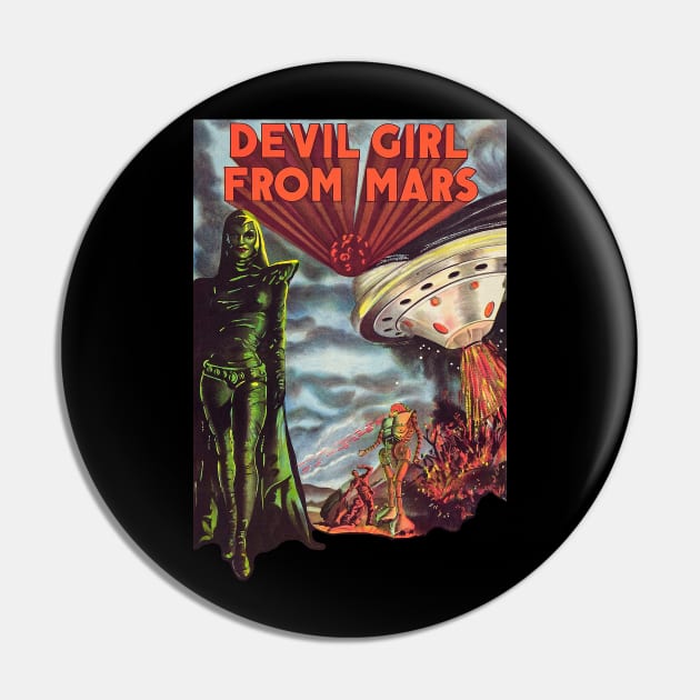 Devil Girl From Mars )( Cult Classic Horror Sci Fi Fan Art Pin by darklordpug