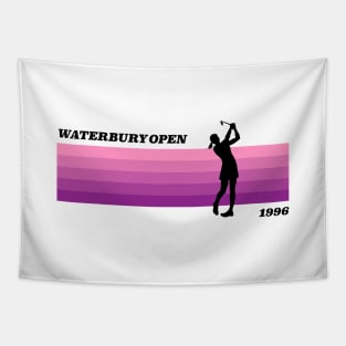 Waterbury Open | Happy Gilmore Inspired | Pink + Female Golfer Tapestry