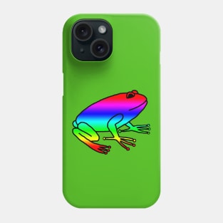 Bright Rainbow Frog Phone Case