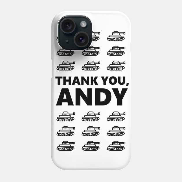 The Office Thank You, Andy. Tanks. Prison Mike Black Phone Case by felixbunny