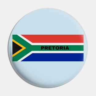 Pretoria City in South African Flag Pin