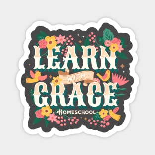 Learn With Grace - Homeschool Magnet