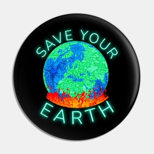 Earth Day Celebration Environmental Activism Pin