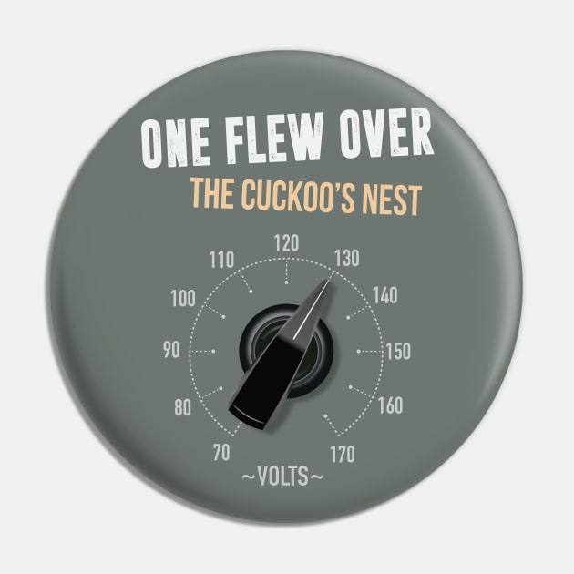 One Flew Over the Cuckoo's Nest - Alternative Movie Poster Pin by MoviePosterBoy