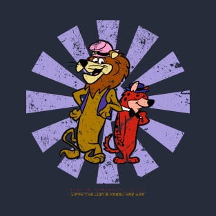 Lippy The Lion And Hardy Har Har Retro Japanese T-Shirt