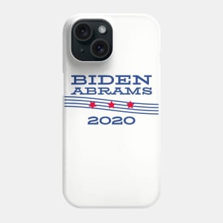 Joe Biden 2020 and Stacy Abrams on the One Ticket. Biden Abrams Phone Case