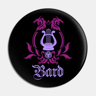 D&D Bard Simple Class Emblem Pin