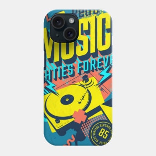 Retro music pop rock eighties 80s Phone Case