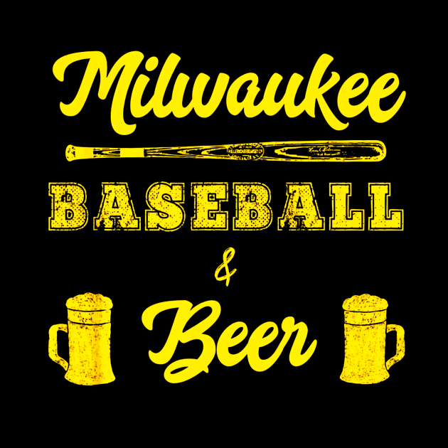 Classic Milwaukee Baseball & Beer Fan by Vigo