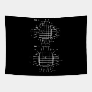 Parachute Vintage Patent Drawing Tapestry