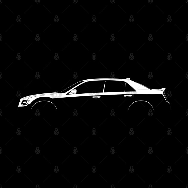 Chrysler 300 SRT8 (2011) Silhouette by Car-Silhouettes