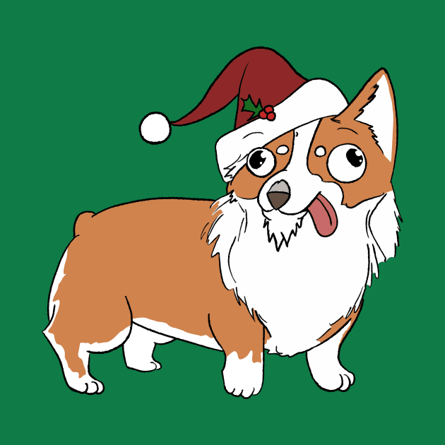 Christmas Corgi by Fool King Media