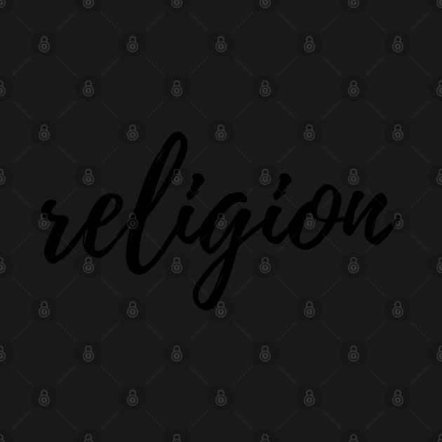 Religion Binder Label by stickersbyjori