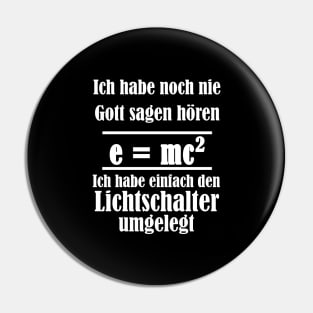 Relativitätstheorie Physik Lehrer Geschenk Sprüche Pin