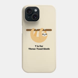 Three-Toed Sloth Phone Case