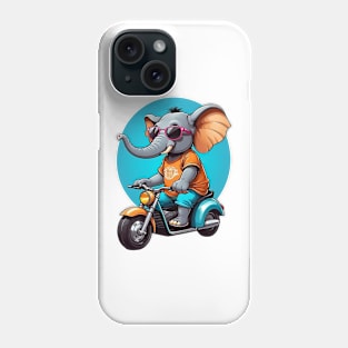 Motorbike Riding Elephant Phone Case