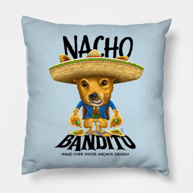 Nacho Bandito Pillow by Motzart