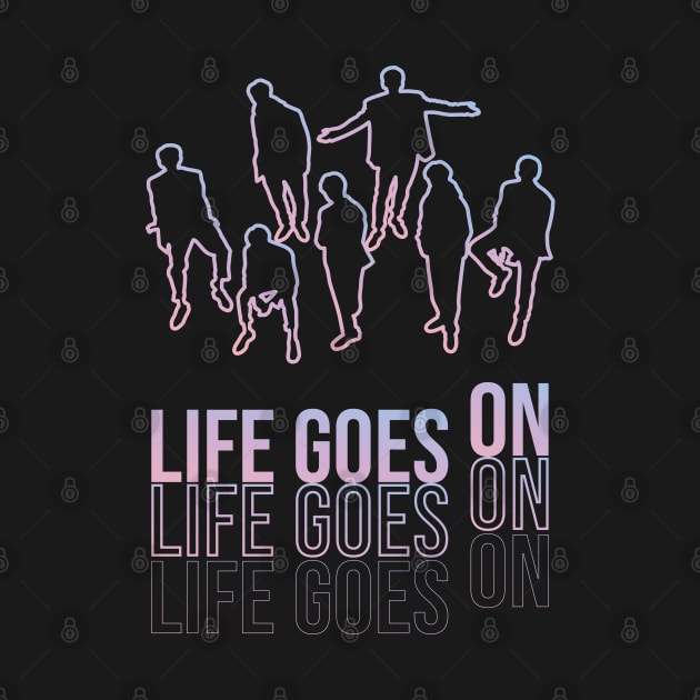 BTS Life Goes On Line Artwork Fanmade Merch & Accessories by Kopilensa Studio