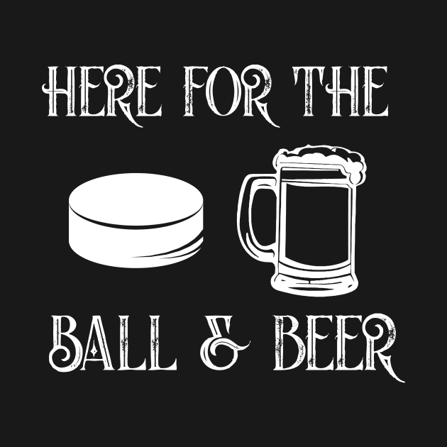 Balls & beer funny hockey alley sport drinking by MarrinerAlex