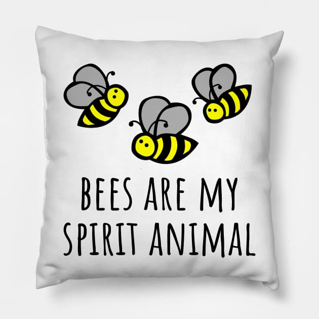 Bees are my spirit animal Pillow by LunaMay
