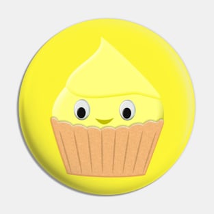 Cute Cartoon Lemon Cupcake Pin