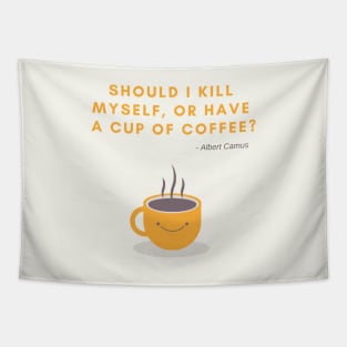 Coffee à la Camus Tapestry