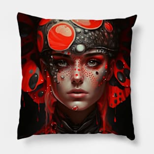 Mushroom girl 19 Pillow