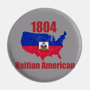 Haitian American Pin