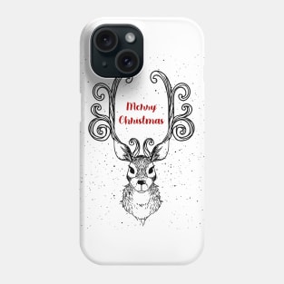 Christmas reindeer Phone Case