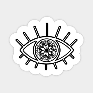 Mandala Evil Eye Magnet