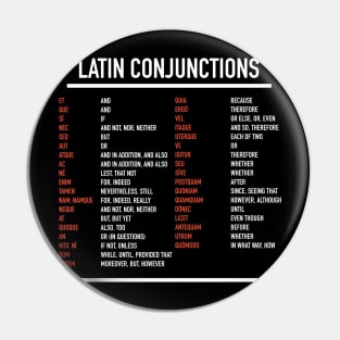 Latin Conjunctions Pin