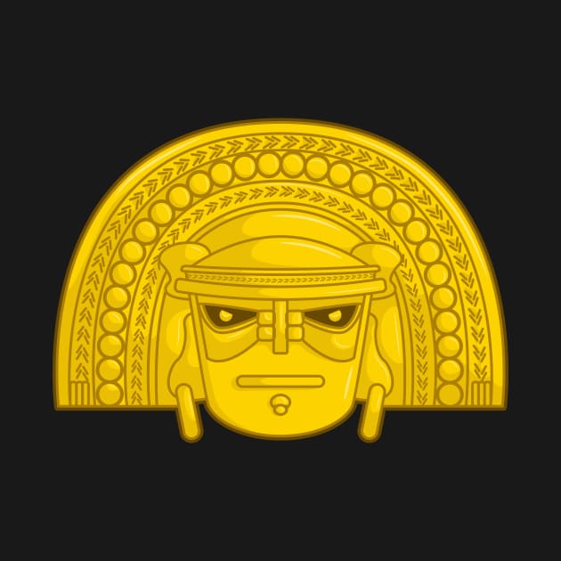 Golden pre columbus Colombian Idol by Drumsartco