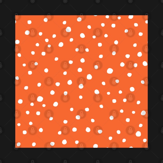 Doodle Dots in Orange by latheandquill