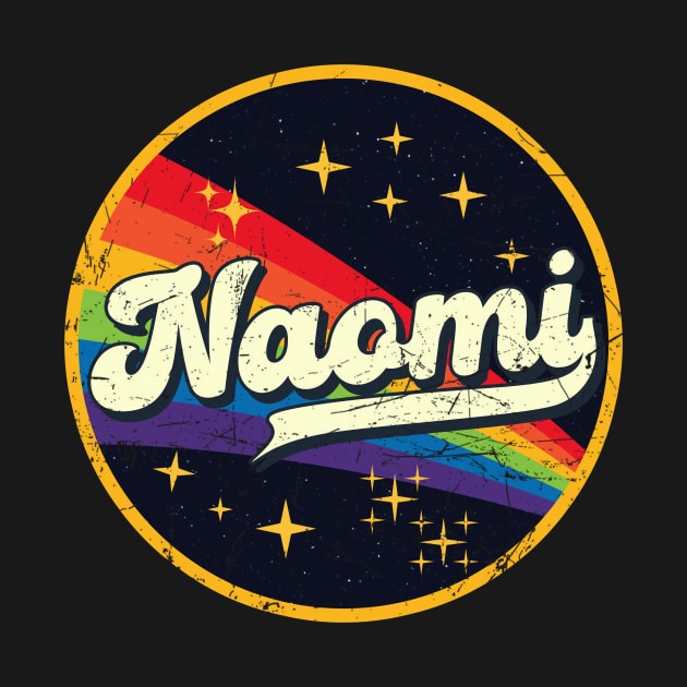 Naomi // Rainbow In Space Vintage Grunge-Style by LMW Art