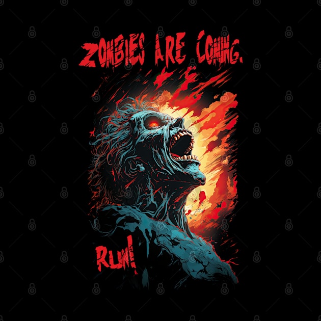 Zombies are coming. Run! by Wrap Shop