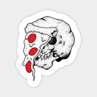 Skull Pizza Magnet