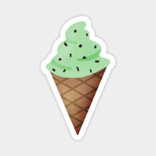 Mint Chocolate Chip Ice Cream Magnet