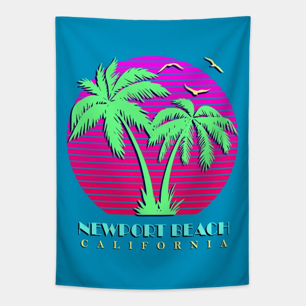 Newport Beach California Tapestry by Nerd_art