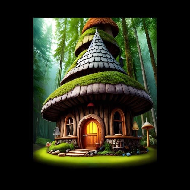 Mushroom House 04 by Jaymz Weiss Designz