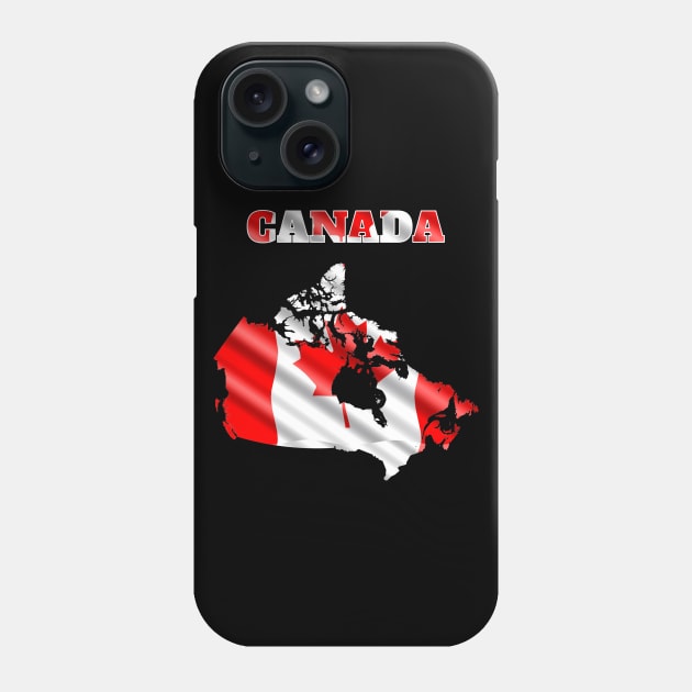 Canada map flag Phone Case by maro_00