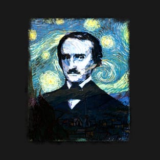 Edgar Allan Poe Vincent Van Gogh Mashup T-Shirt